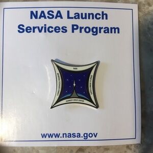 Lapel Pin! NASA Launch Services Program  (LSP) Logo